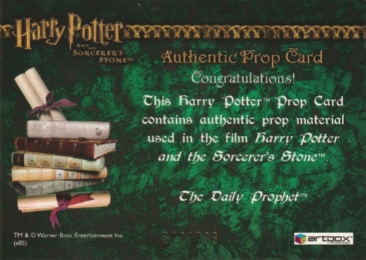 The Daily Prophet - Back