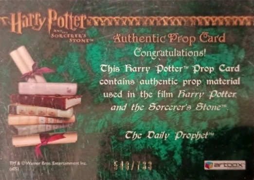 The Daily Prophet - Back