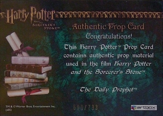 The Daily Prophet - Back