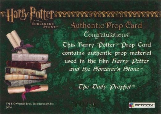 The Daily Prophet - Back