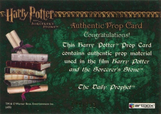 The Daily Prophet - Back