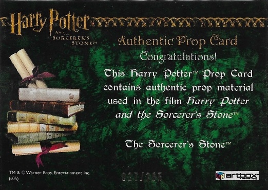 The Sorcerer's Stone - Back