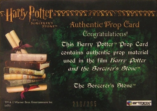 The Sorcerer's Stone - Back