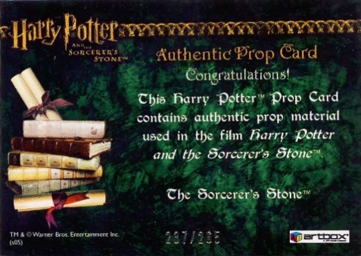 The Sorcerer's Stone - Back