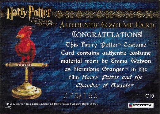 C10 - Hermione Granger's Blue Jumper and Scarf - Back