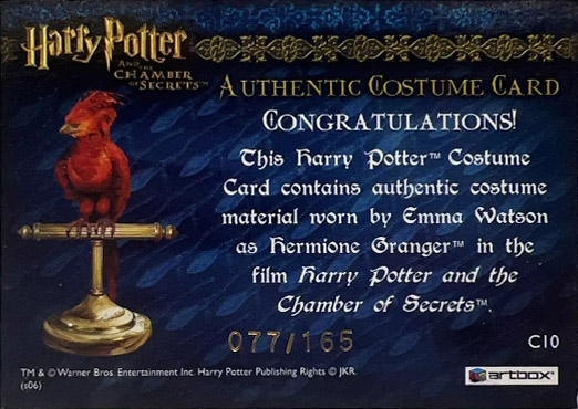 C10 - Hermione Granger's Blue Jumper and Scarf - Back