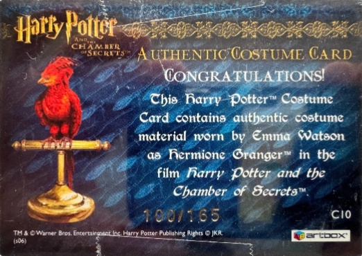 C10 - Hermione Granger's Blue Jumper and Scarf - Back