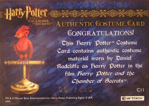 C11 - Harry Potter's Blue Jumper and Red Scarf - Back