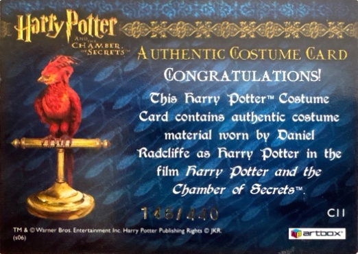 C11 - Harry Potter's Blue Jumper and Red Scarf - Back