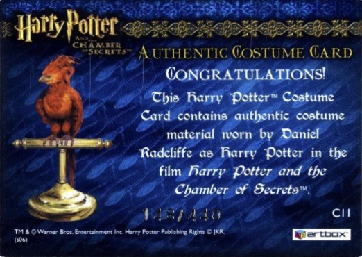 C11 - Harry Potter's Blue Jumper and Red Scarf - Back