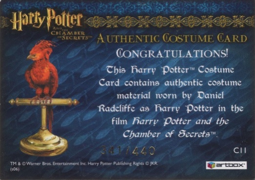 C11 - Harry Potter's Blue Jumper and Red Scarf - Back