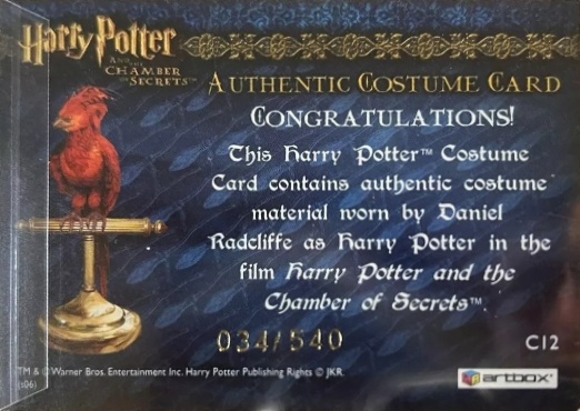 C12 - Harry Potter's Red Wool Jumper - Back