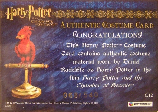 C12 - Harry Potter's Red Wool Jumper - Back