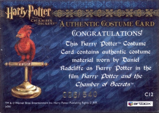 C12 - Harry Potter's Red Wool Jumper - Back