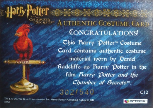 C12 - Harry Potter's Red Wool Jumper - Back