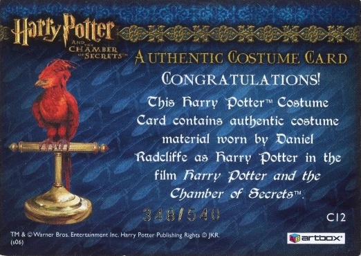 C12 - Harry Potter's Red Wool Jumper - Back