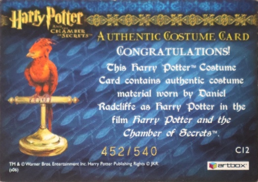 C12 - Harry Potter's Red Wool Jumper - Back