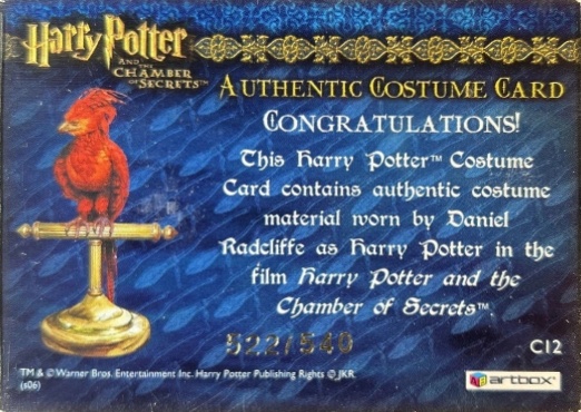 C12 - Harry Potter's Red Wool Jumper - Back