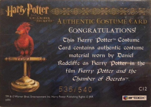 C12 - Harry Potter's Red Wool Jumper - Back