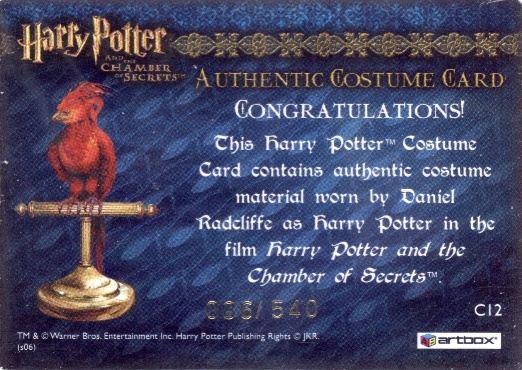 C12 - Harry Potter's Red Wool Jumper - Back