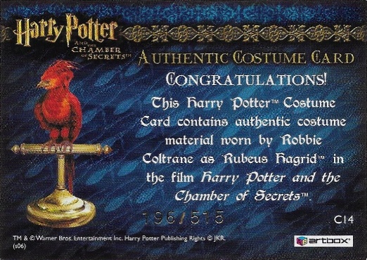 C14 - Rubeus Hagrid's Shirt - Back