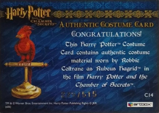 C14 - Rubeus Hagrid's Shirt - Back