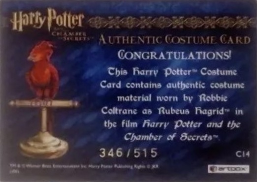 C14 - Rubeus Hagrid's Shirt - Back