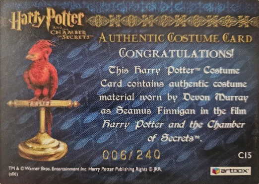 C15 - Seamus Finnigan's Tan Jacket - Back