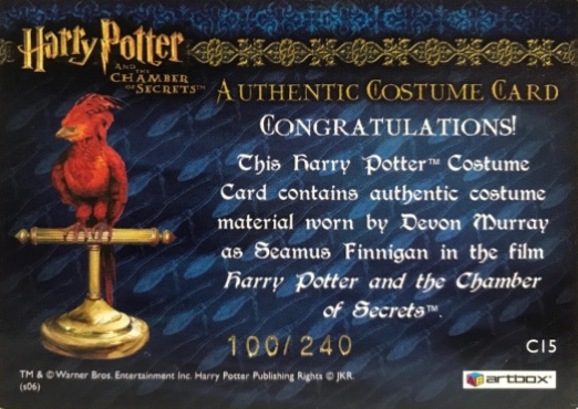 C15 - Seamus Finnigan's Tan Jacket - Back