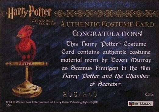 C15 - Seamus Finnigan's Tan Jacket - Back