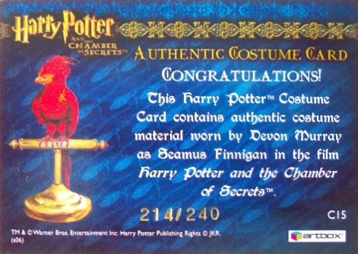 C15 - Seamus Finnigan's Tan Jacket - Back