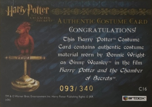 C16 - Ginny Weasley's Pink Pajamas - Back