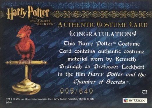 C3 - Proffessor Lockhart's Jacket - Back