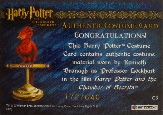 C3 - Proffessor Lockhart's Jacket - Back