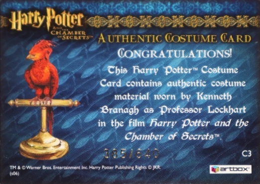 C3 - Proffessor Lockhart's Jacket - Back