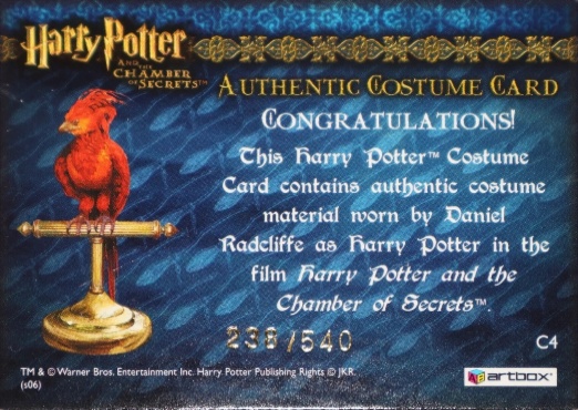 C4 - Harry Potter's Striped Shirt - Back