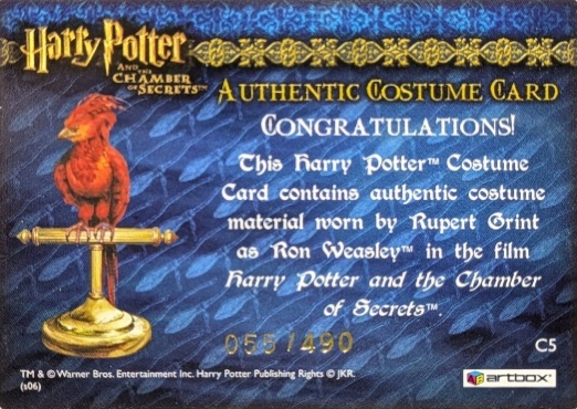 C5 - Ron Weasley's Tartan Shirt - Back