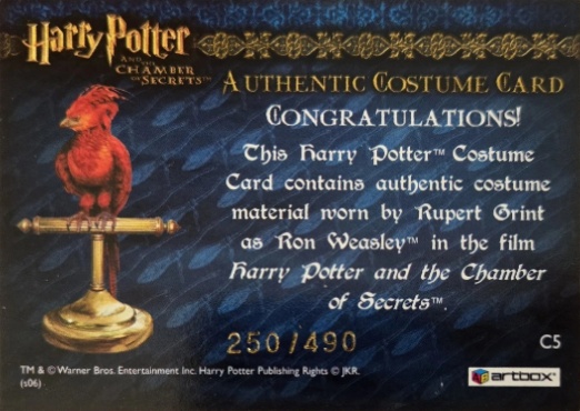 C5 - Ron Weasley's Tartan Shirt - Back