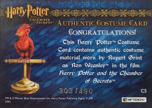 C5 - Ron Weasley's Tartan Shirt - Back