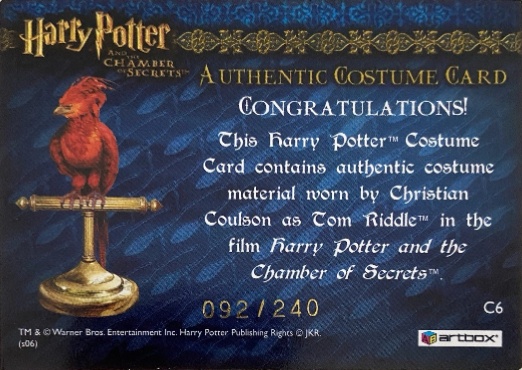 C6 - Tom Riddle's Jumper - Back