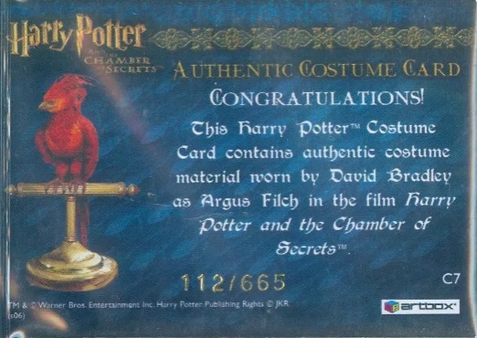 C7 - Argus Filch's Overcoat - Back