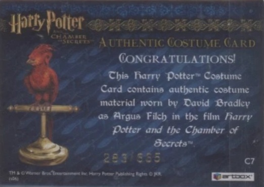 C7 - Argus Filch's Overcoat - Back