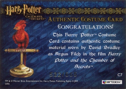 C7 - Argus Filch's Overcoat - Back