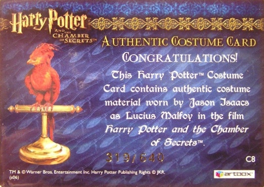 C8 - Lucius Malfoy's Overcloak - Back