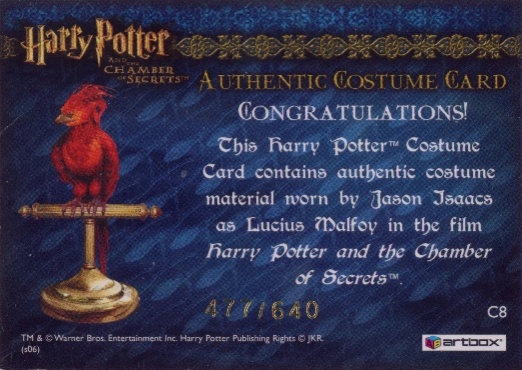 C8 - Lucius Malfoy's Overcloak - Back