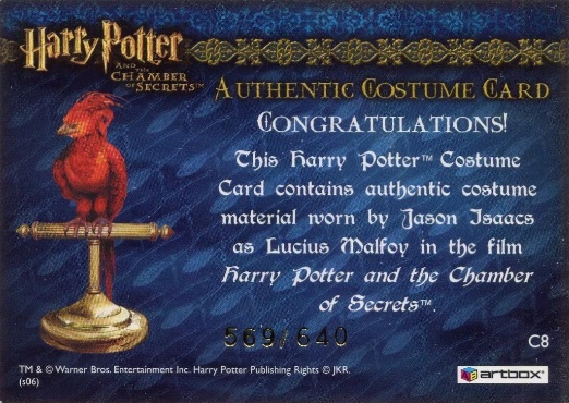 C8 - Lucius Malfoy's Overcloak - Back