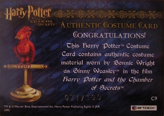 C9 - Ginny Weasley's Grey Sweater - Back