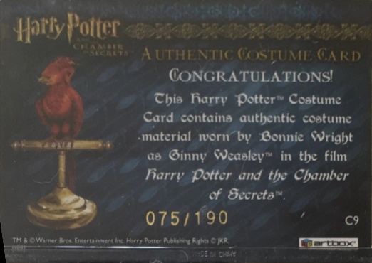 C9 - Ginny Weasley's Grey Sweater - Back