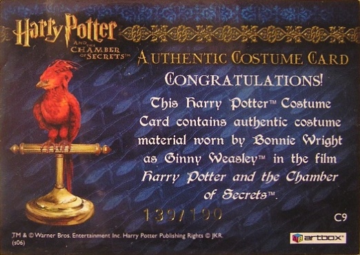 C9 - Ginny Weasley's Grey Sweater - Back