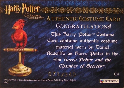 Ci1 - Harry Potter's Striped Pajamas - Back